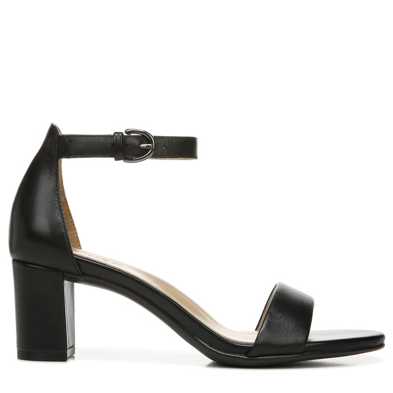 Naturalizer Womens Vera Ankle Strap Block Heel Dress Sandal ,Black Leather,9W - Image 5